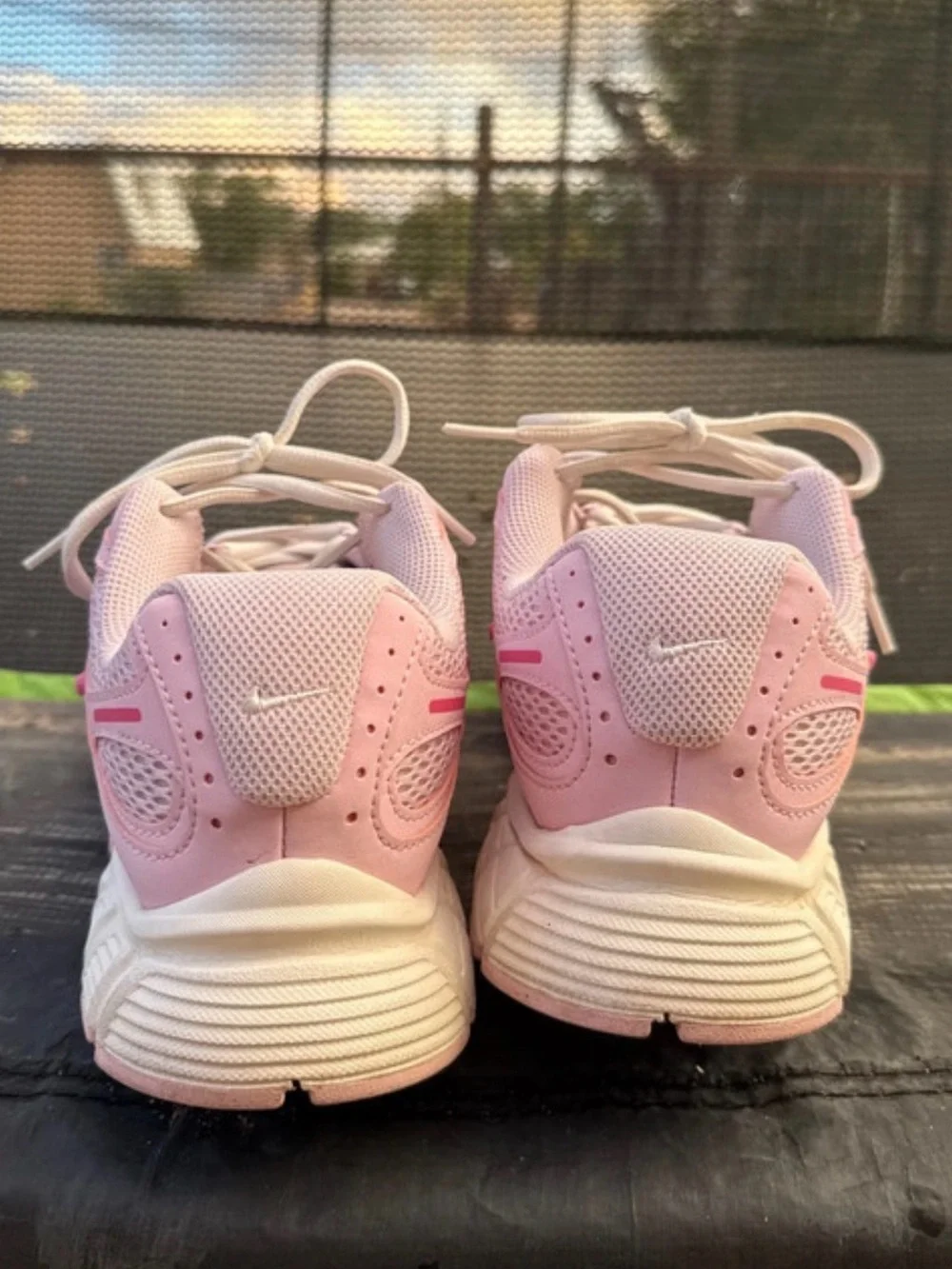 Nike Pink Girls' Athletic Sneakers - Light Pink/Hot Pink